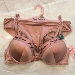 Juicy Couture Blush intimate 2 pack Set/bra-34B panties size S